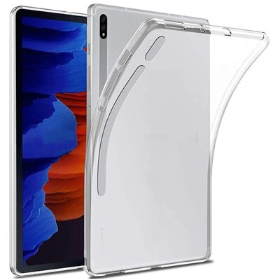 Szilikon tablet hátlap védőtok (ultravékony), Átlátszó [Samsung Galaxy Tab S7 Plus WIFI (SM-T970), Samsung Galaxy Tab S7 Plus WIFI 5G (SM-T976)]