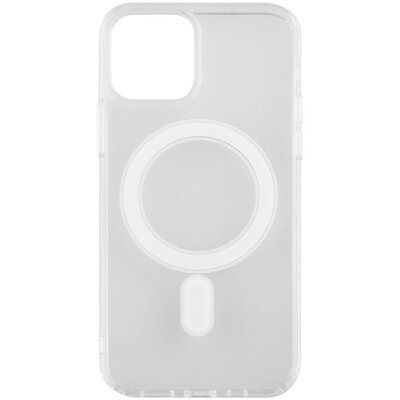 BLAUTEL MS12MT 4-OK műanyag hátlapvédő telefontok (szilikon keret, közepesen ütésálló, Magsafe rögzítésű), Átlátszó [Apple iPhone 12 Pro Max]