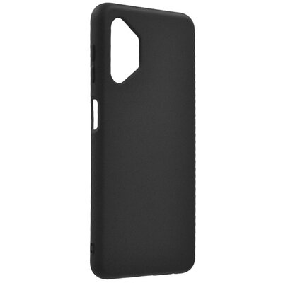 Szilikon hátlapvédő telefontok (matt), Fekete [Samsung Galaxy A32 5G (SM-A326)]