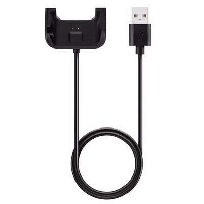 Töltőkábel (USB, mágneses, 100 cm) FEKETE [Xiaomi Amazfit Bip]