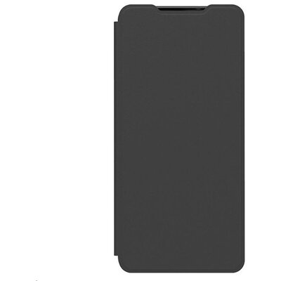 Telefontok álló (aktív flip, oldalra nyíló, bankkártya tartó), Fekete [Samsung Galaxy A42 5G (SM-A425F)]