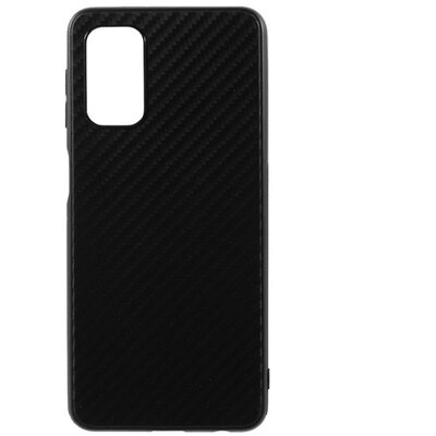 Szilikon hátlapvédő telefontok (karbon minta), Fekete [Samsung Galaxy A32 5G (SM-A326)]