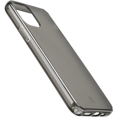 CELLULARLINE szilikon hátlapvédő telefontok (ultravékony, antibakteriális), Fekete [Apple iPhone 12 mini]