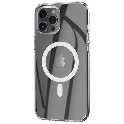 HOCO szilikon hátlapvédő telefontok (ultravékony, Magsafe rögzítésű, mágneses), Átlátszó [Apple iPhone 12 Pro Max]