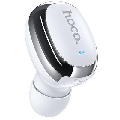 HOCO E54 MINI bluetooth headset, fülhallgató MONO (v5.0, TWS, mikrofon), Fehér