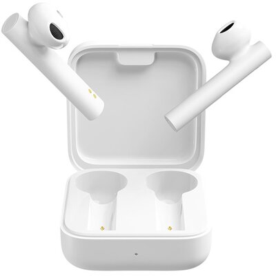 XIAOMI Earphone 2 Basic bluetooth sztereó headset, fülhallgató (v5.0, TWS, extra mini + töltőtok), Fehér