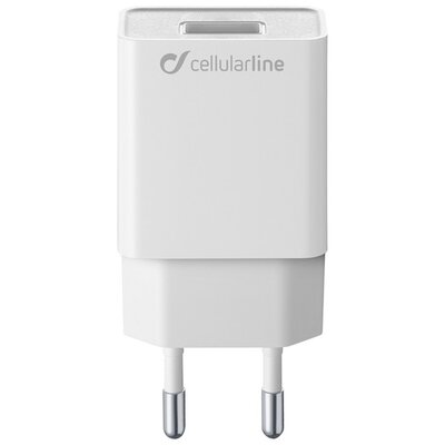 CELLULARLINE hálózati töltő USB aljzat (5V / 2000 mA, 5W, PD gyorstöltés támogatás), Fehér