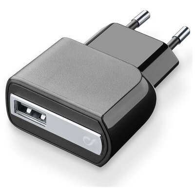 CELLULARLINE hálózati töltő USB aljzat (5V / 2000 mA, 10W, gyorstöltés támogatás), Fekete