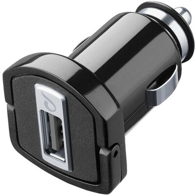 CELLULARLINE autós töltő USB aljzat (5V / 1000mA), Fekete