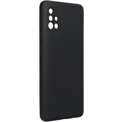 Forcell Silicone Lite matt felületű szilikon hátlapvédő telefontok - Samsung Galaxy A52 / A52 5G, Fekete