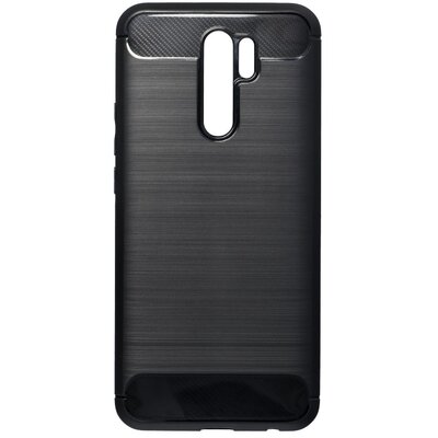 Forcell Carbon szilikon hátlapvédő telefontok, karbon mintás - Xiaomi Redmi 9T / Poco M3, Fekete