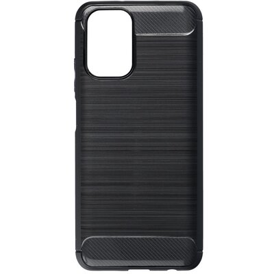 Forcell Carbon szilikon hátlapvédő telefontok, karbon mintás - Xiaomi Redmi Note 10 / 10S, Fekete