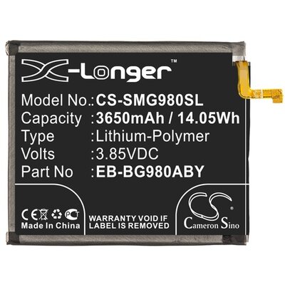 CAMERON SINO utángyártott akkumulátor 3650 mAh LI-Polymer (EB-BG980ABY kompatibilis) [Samsung Galaxy S20 5G (SM-G981U)]