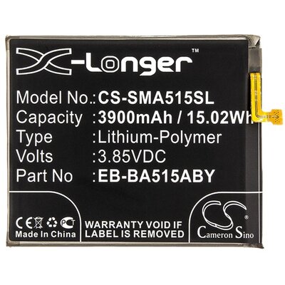 CAMERON SINO utángyártott akkumulátor 3900 mAh LI-Polymer (EB-BA515ABE / EB-BA515ABY kompatibilis) [Samsung Galaxy A51 5G (SM-A516F), Samsung Galaxy A51 (SM-A515F)]