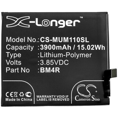 CAMERON SINO utángyártott akkumulátor 3900 mAh LI-Polymer (BM4R kompatibilis) [Xiaomi Mi 10 Lite 5G]