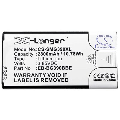 CAMERON SINO utángyártott akkumulátor 2800 mAh LI-Polymer (EB-BG390BBE / EB-BG390BBEGWW kompatibilis) [Samsung Galaxy Xcover 4 (SM-G390)]