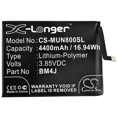 CAMERON SINO utángyártott akkumulátor 4400 mAh LI-Polymer (BM4J kompatibilis) [Xiaomi Redmi Note 8 Pro]