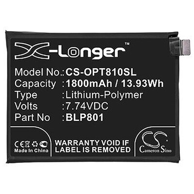 CAMERON SINO utángyártott akkumulátor 1800 mAh LI-Polymer (BLP801 kompatibilis) [OnePlus 8T]