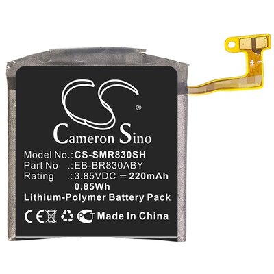 CAMERON SINO utángyártott akkumulátor 220 mAh LI-Polymer (EB-BR830ABY / GH43-04968A kompatibilis) [Samsung Galaxy Watch Active 2 40mm (SM-R830N)]