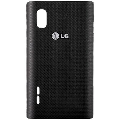 LG EAA62827701 gyári akkufedél, Fekete [LG Optimus L5 (E610)]