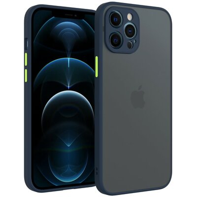 iPhone 12 Pro Max műanyag + szilikon hátlapvédő telefontok, kék