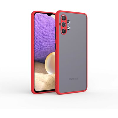 Samsung A32 5G műanyag + szilikon hátlapvédő telefontok, piros