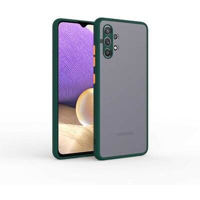 Samsung A32 5G műanyag + szilikon hátlapvédő telefontok, zöld