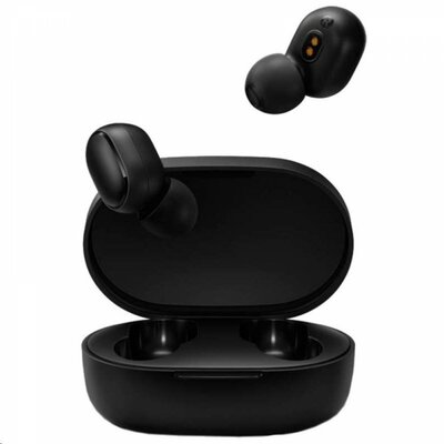 XIAOMI AirDots / EarBuds Basic 2 bluetooth sztereó headset, fülhallgató (v5.0, TWS, extra mini + töltőtok), Fekete
