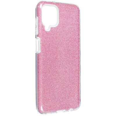 Forcell Shining szilikon hátlapvédő telefontok - Samsung Galaxy A12, Rózsaszín