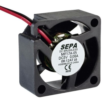 SEPA MF17A05 Axiális ventilátor 5 V/DC 0.9 m³/óra (H x Sz x Ma) 17 x 8 x 17 mm
