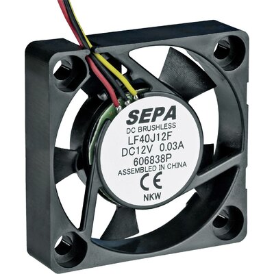 SEPA LF40J12SE22 Axiális ventilátor 12 V/DC 8.3 m³/óra (H x Sz x Ma) 40 x 40 x 10 mm