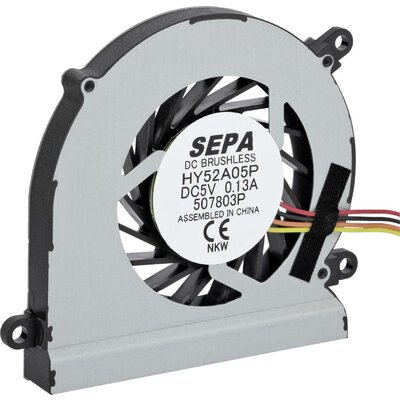 SEPA HY52A05PSE25AP00 Axiális ventilátor 5 V/DC 4.5 m³/óra (H x Sz x Ma) 52 x 52 x 8 mm