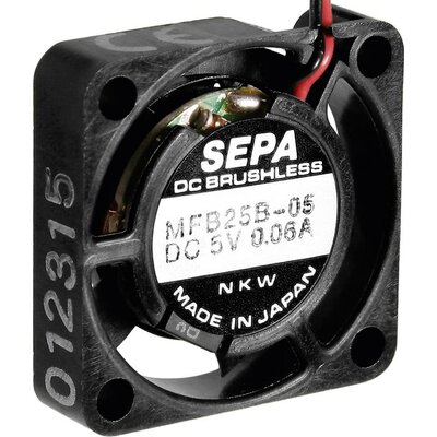 SEPA MFB25B12 Axiális ventilátor 12 V/DC 23 l/perc (H x Sz x Ma) 25 x 25 x 6.5 mm