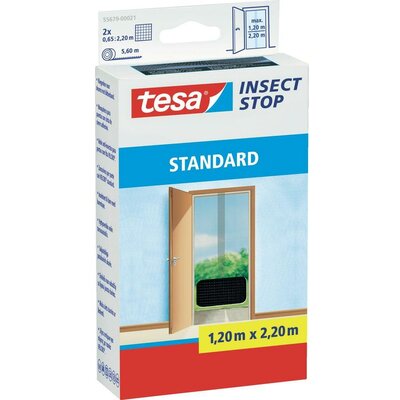 TESA® STANDARD szúnyogháló ajtóra, 2,2 x 1,3 m, antracit, 55679-21