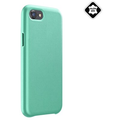 CELLULARLINE ELITE műanyag hátlapvédő telefontok (mikrofiber belső, valódi bőr hátlap), Zöld [Apple iPhone 7 4.7, Apple iPhone 8 4.7, Apple iPhone SE (2020)]