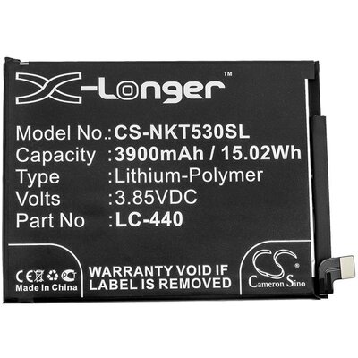 CAMERON SINO utángyártott akkumulátor 3900 mAh LI-Polymer (LC-440 kompatibilis) [Nokia 5.3]