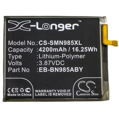 CAMERON SINO utángyártott akkumulátor 4200 mAh LI-Polymer (EB-BN985ABY kompatibilis) [Samsung Galaxy Note 20 Ultra (SM-N985F)]