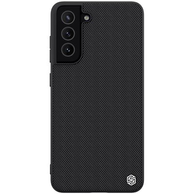 NILLKIN TEXTURED műanyag hátlapvédő telefontok (érdes felület, közepesen ütésálló, szilikon keret, 3D minta), Fekete [Samsung Galaxy S21 FE (SM-G990)]