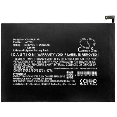 CAMERON SINO utángyártott akkumulátor 5120 mAh LI-Polymer (A1725 kompatibilis) [Apple IPAD mini 5 (2019)]