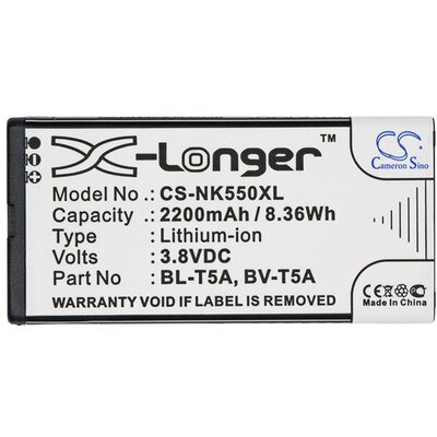 CAMERON SINO utángyártott akkumulátor 2200 mAh Li-Polymer (BL-T5A, BV-T5A kompatibilis) [Microsoft Lumia 550]