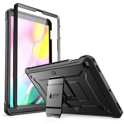 SUPCASE UNICORN BEETLE PRO defender műanyag tablet hátlap védőtok (közepesen ütésálló, műanyag előlap, kitámasztó), Fekete [Samsung Galaxy Tab S5e 10.5 WIFI (SM-T720)]