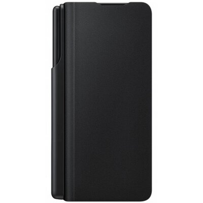SAMSUNG EF-FF92PCBEG gyári műanyag hátlapvédő telefontok (antimikrobiális bevonat + S-pen), Fekete [Samsung Galaxy Z Fold3 5G (SM-F926)]