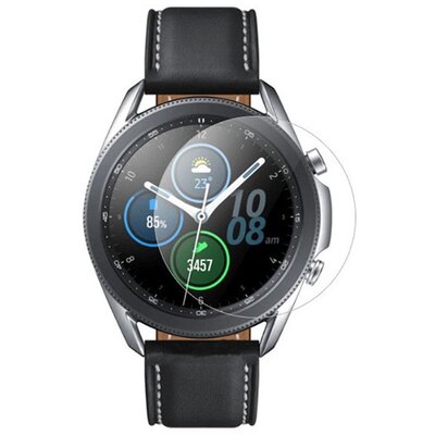 Kijelzővédő üvegfólia (2.5D, lekerekített szél, karcálló, 9H) , Átlátszó [Samsung Galaxy Watch 3 41mm (SM-R850)]