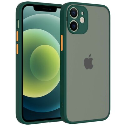 iPhone 13 műanyag hátlapvédő telefontok, Zöld, Narancs