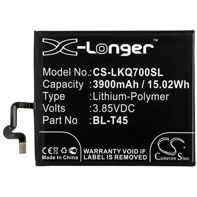 CAMERON SINO utángyártott akkumulátor 3900 mAh Li-Polymer (BL-T45, EAC64578501 kompatibilis) [LG K50 (LMX520), LG K50S (LMX520EM)]