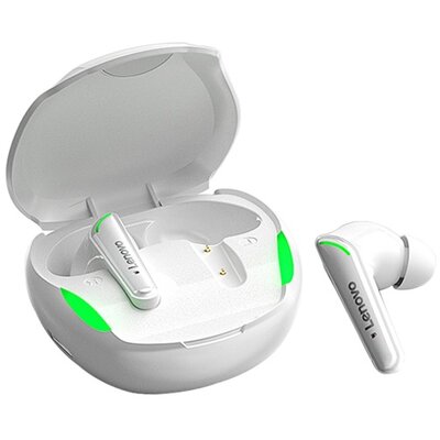 LENOVO XT92 bluetooth sztereó fülhallgató, headset (v5.1, TWS, LED kijelző, mikrofon, zajszűrő, sportoláshoz + töltőtok), Fehér