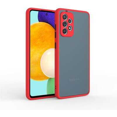 Realme 8i műanyag hátlapvédő telefontok, piros-fekete