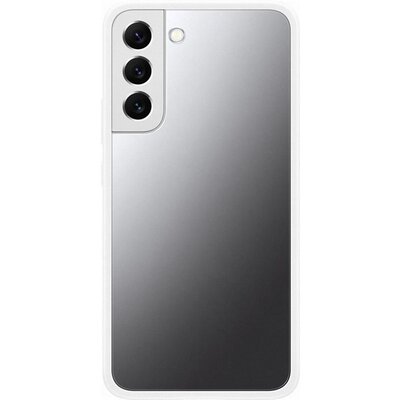 Samsung EF-MS906CWEGWW gyári szilikon hátlapvédő telefontok (cserélhető átlátszó / füst hátlap, ütésálló keret), Fehér [Samsung Galaxy S22+ Plus 5G (SM-S906)]