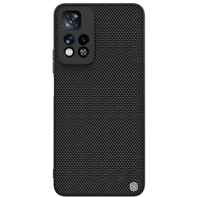 NILLKIN TEXTURED műanyag hátlapvédő telefontok (érdes felület, közepesen ütésálló, szilikon keret, 3D minta), Fekete [Xiaomi Redmi Note 11 Pro]