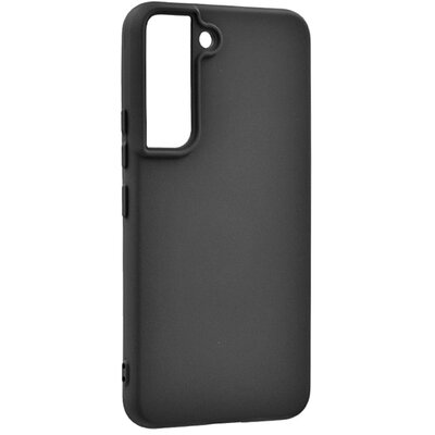 Szilikon hátlapvédő telefontok (matt), Fekete [Samsung Galaxy S22 5G (SM-S901)]